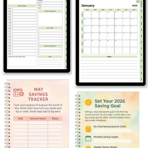 5 IN 1 Printable Planner Bundle - Binti Sayuni Digital Products